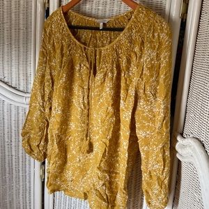 Boho peasant top, Lucky Brand